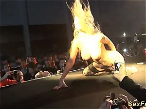 German stepmom naked on stage